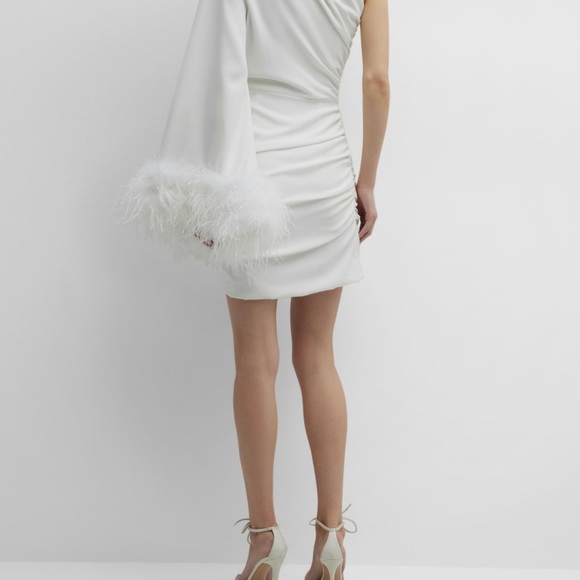 GIGII’S one shoulder feather dress - Picture 6 of 6